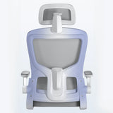 Swivel Lumbar Support Adjustable Nylon Frame Office Chair Image - 7