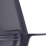 Swivel Mesh Ergonomic Home Comfy Small Office Black Chair Image - 15