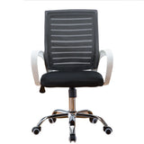 Swivel Mesh Ergonomic Home Comfy Small Office Black Chair Image - 16