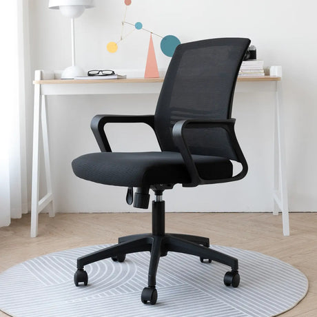 Swivel Mesh Pink Adjustable Comfort Ergonomic Office Chair Image - 2