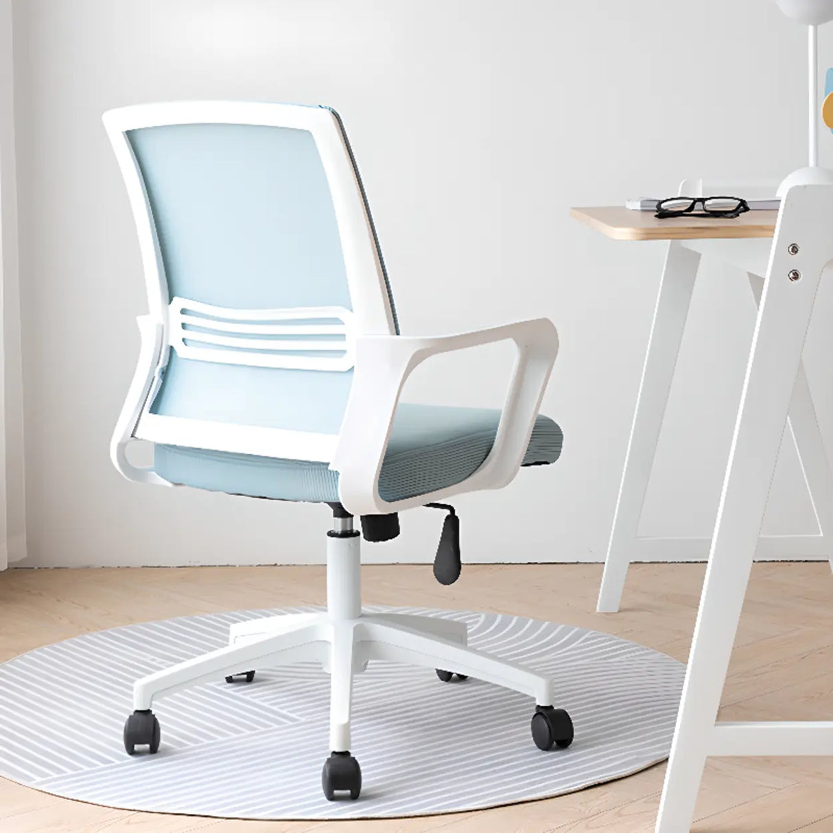 Swivel Mesh Pink Adjustable Comfort Ergonomic Office Chair Image - 4