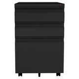 Swivel Metal Under Desk Vertical White Filing Cabinet Image - 9
