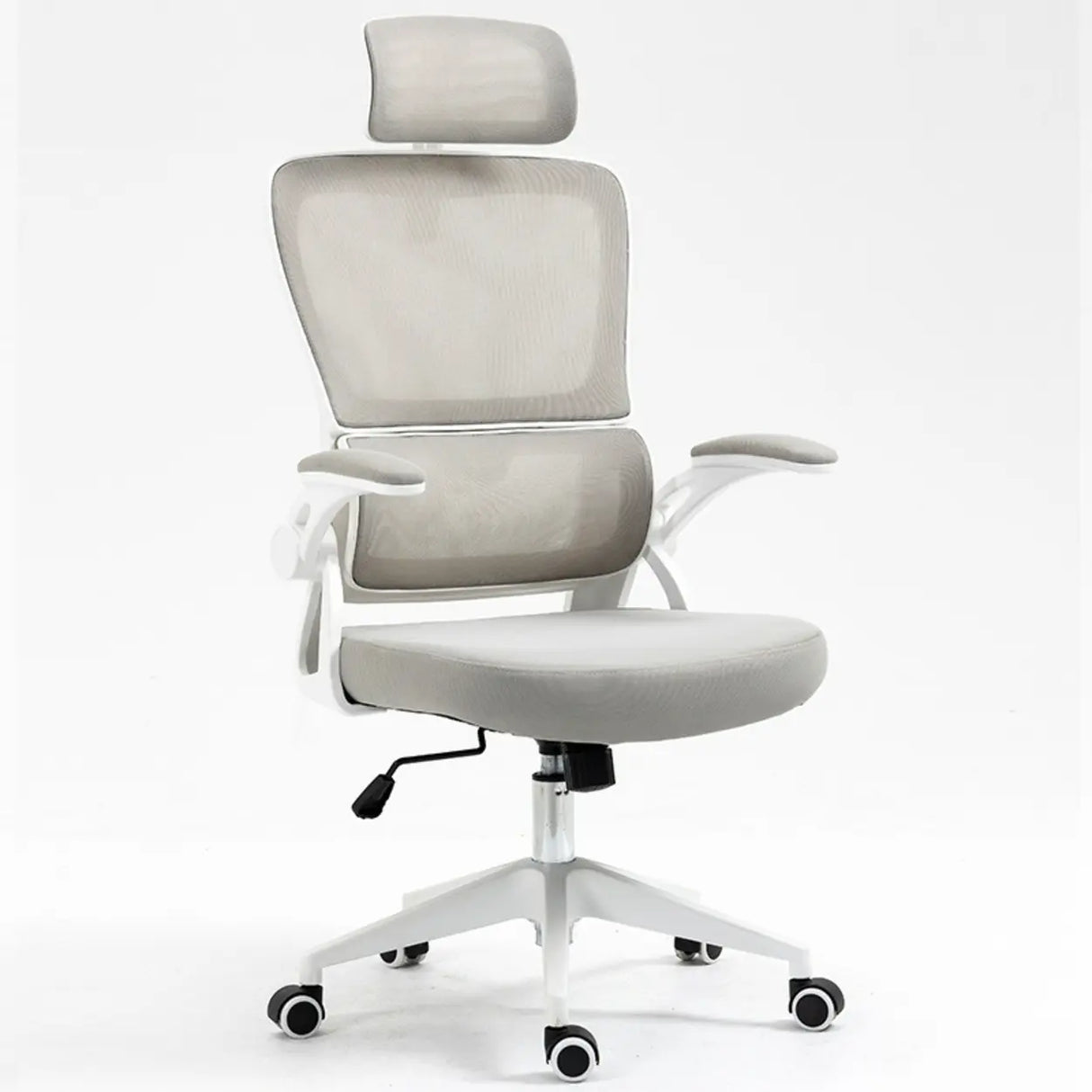 Swivel Modern Ergonomic Adjustable Arms Mesh Office Chair Image - 9