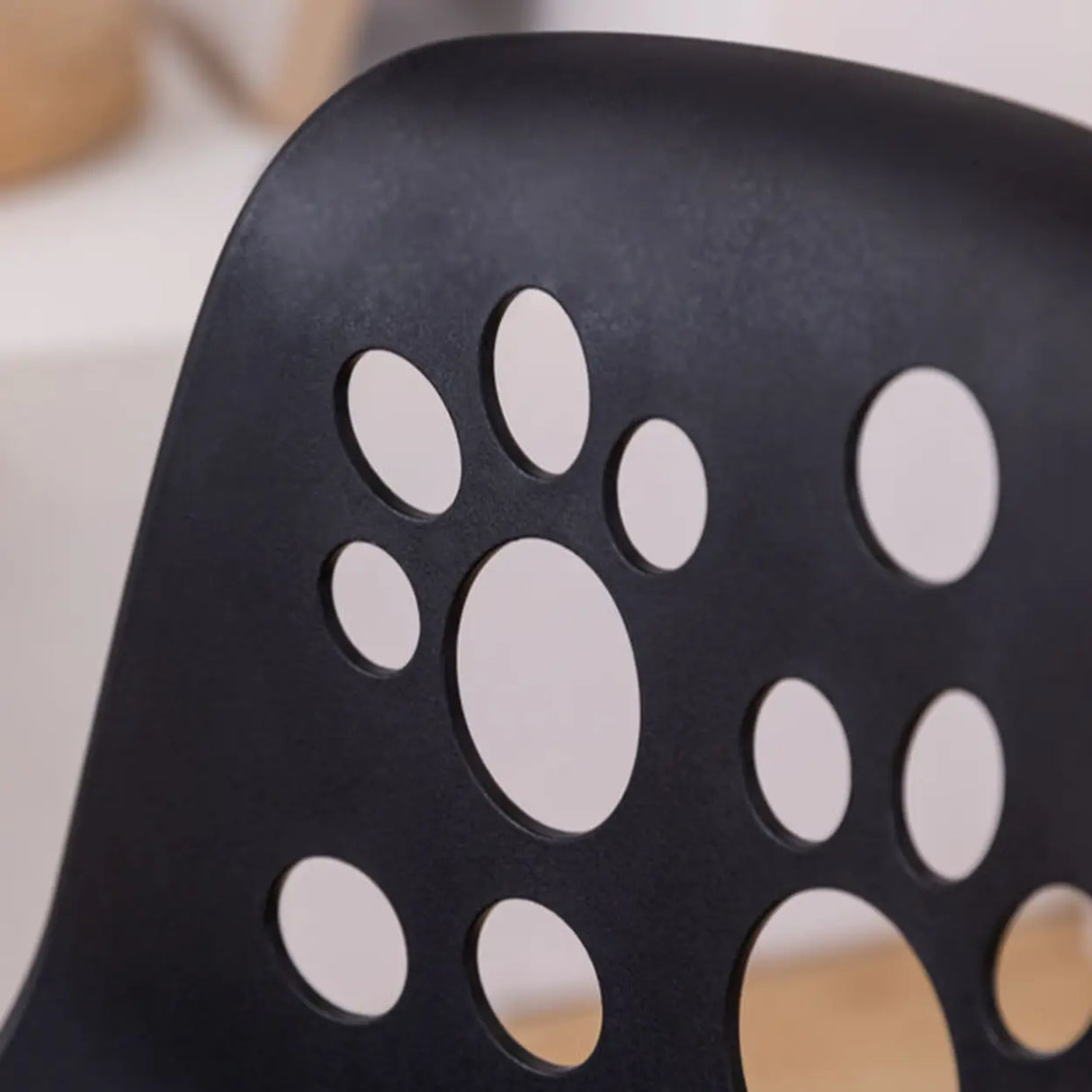 Swivel Paw-Shaped Full Back Bucket Leather Bar Stool Image - 10