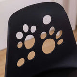 Swivel Paw-Shaped Full Back Bucket Leather Bar Stool Image - 12