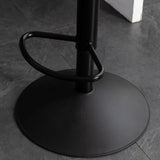 Swivel Paw-Shaped Full Back Bucket Leather Bar Stool Image - 14
