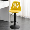 Swivel Paw-Shaped Full Back Bucket Leather Bar Stool Image - 22