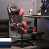 Swivel Pillow Fabric Gaming Office Gray Chair with Headrest Image - 7