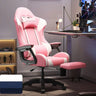 Swivel Pillow Fabric Gaming Office Gray Chair with Headrest Image - 9