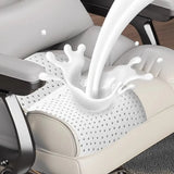Swivel Reclining Leather Office Chair with Lumbar Support Image - 8