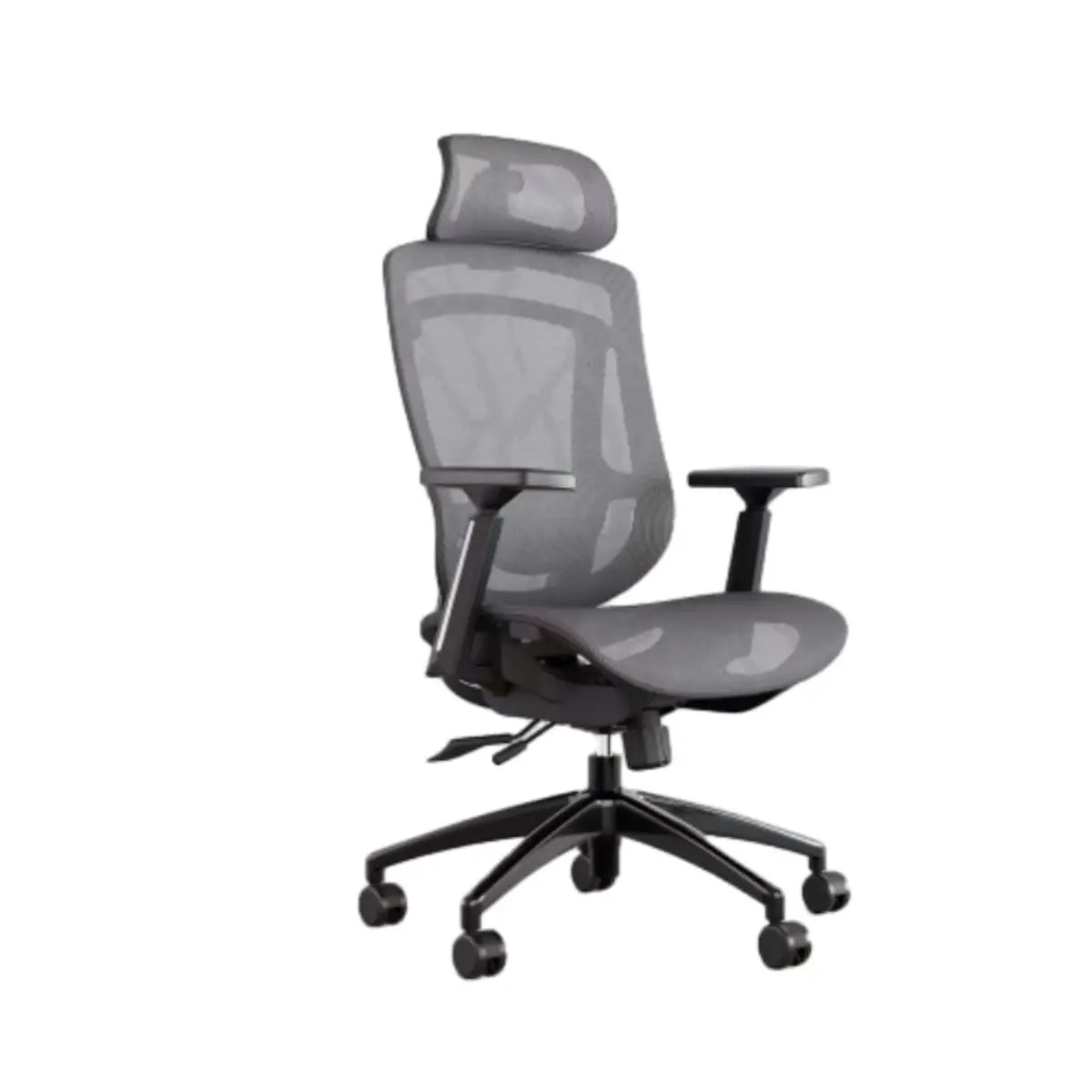 Swivel Red Adjustable Wheels Ergonomic Mesh Office Chair Image - 10
