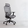 Swivel Red Adjustable Wheels Ergonomic Mesh Office Chair Image - 2