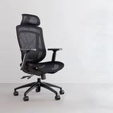 Swivel Red Adjustable Wheels Ergonomic Mesh Office Chair Image - 5