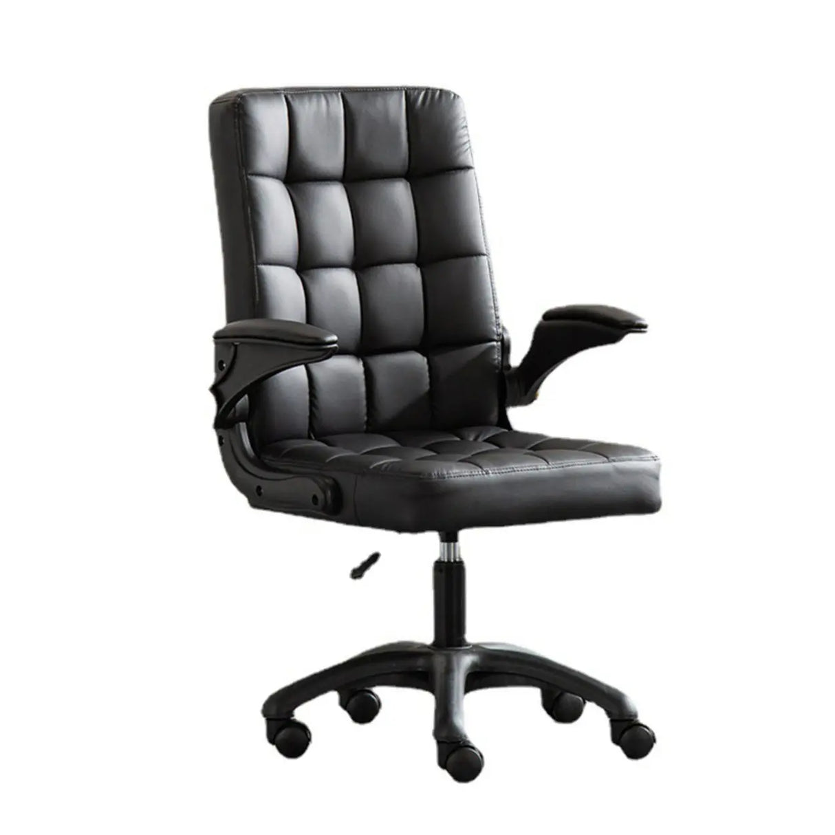 Swivel Tufted Upholstered Task Nylon Casters Office Chair Image - 10