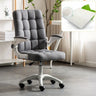 Swivel Tufted Upholstered Task Nylon Casters Office Chair Image - 18