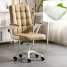 Swivel Tufted Upholstered Task Nylon Casters Office Chair Image - 20