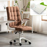 Swivel Tufted Upholstered Task Nylon Casters Office Chair Image - 21