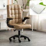 Swivel Tufted Upholstered Task Nylon Casters Office Chair Image - 6
