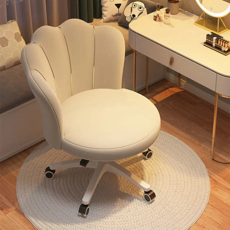 Swivel Upholstered Adjustable Seat Height Office Chair Image - 1
