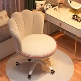 Swivel Upholstered Adjustable Seat Height Office Chair Image - 12
