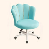 Swivel Upholstered Adjustable Seat Height Office Chair Image - 15