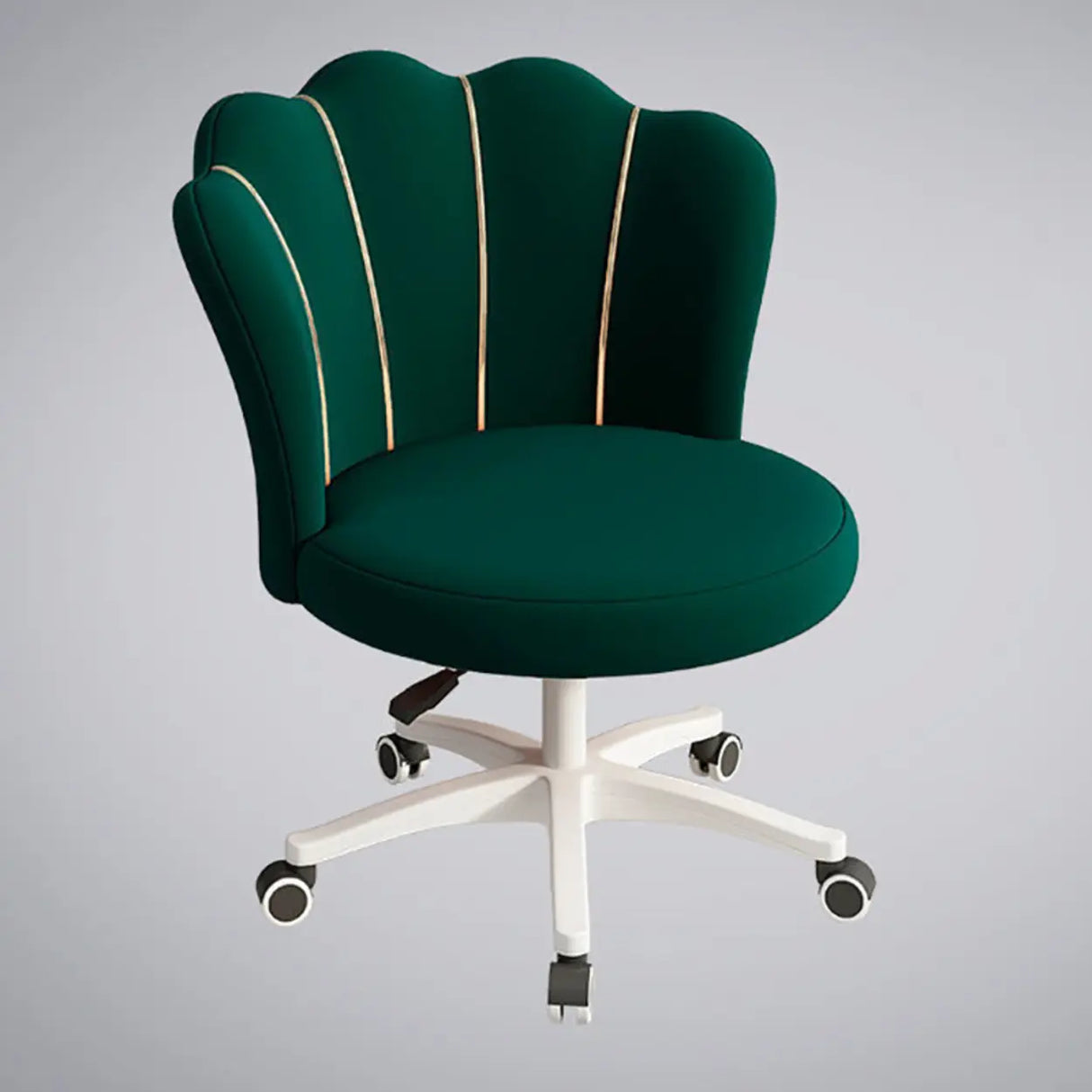 Swivel Upholstered Adjustable Seat Height Office Chair Image - 9