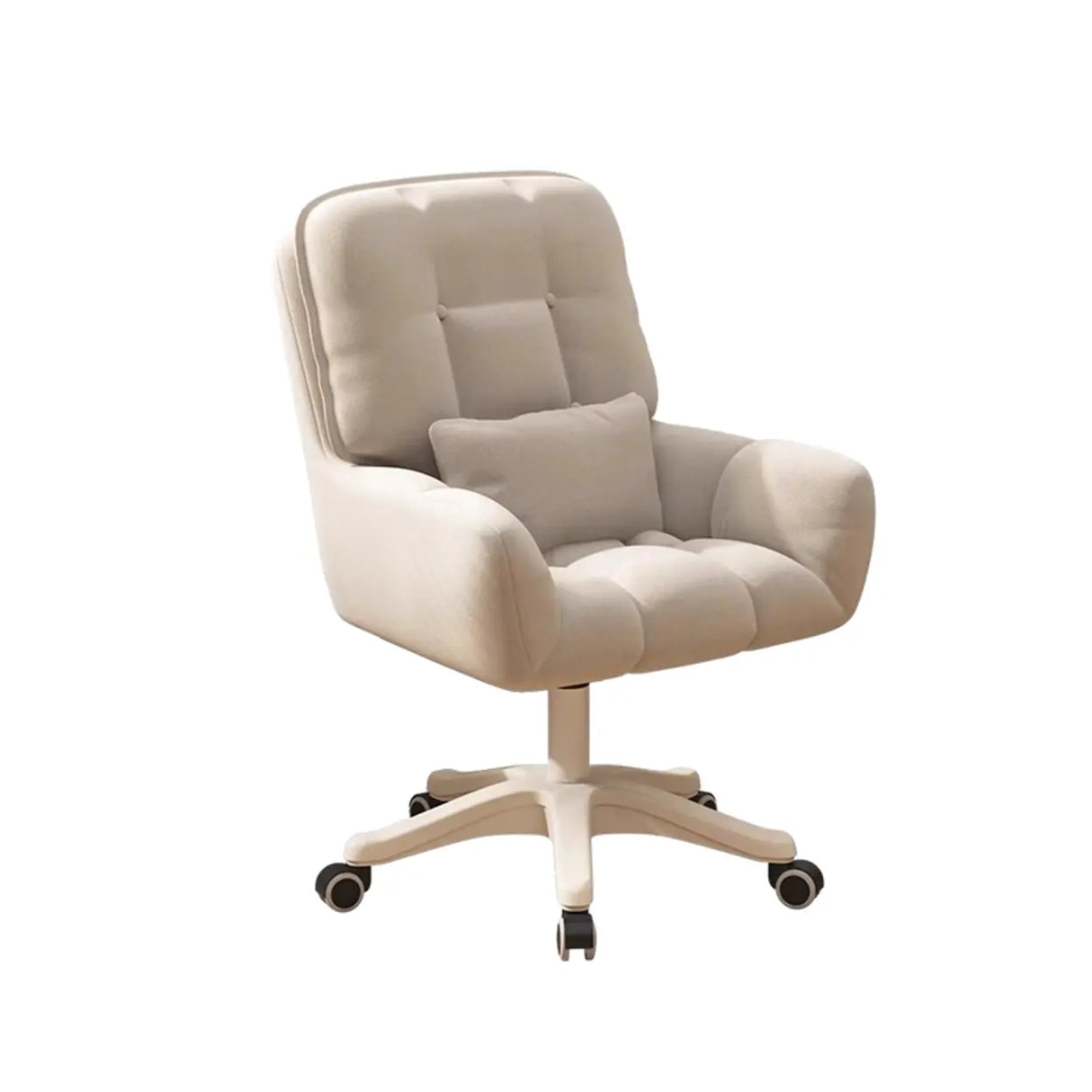 Swivel Upholstered Fabric Adjustable Task Office Chair Image - 10