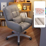 Swivel Upholstered Fabric Adjustable Task Office Chair Image - 14