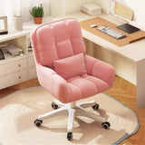 Swivel Upholstered Fabric Adjustable Task Office Chair Image - 6