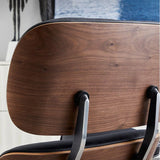 Swivel Water Resistant Leather Star Base Lounge Chair Image - 12