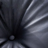 Swivel Water Resistant Leather Star Base Lounge Chair Image - 14