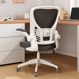 Swivel White Adjustable Home Ergonomic Mesh Office Chair Image - 16