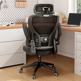 Swivel White Adjustable Home Ergonomic Mesh Office Chair Image - 2