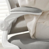 Swivel White Adjustable Home Ergonomic Mesh Office Chair Image - 4