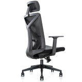 Swivel White Metal Frame Ergonomic Mesh Office Chair Image - 10