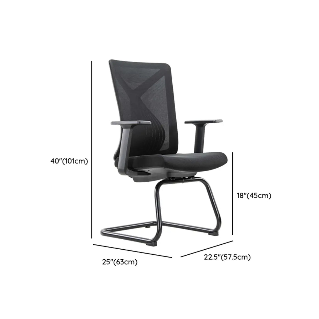 Swivel White Metal Frame Ergonomic Mesh Office Chair Image - 13