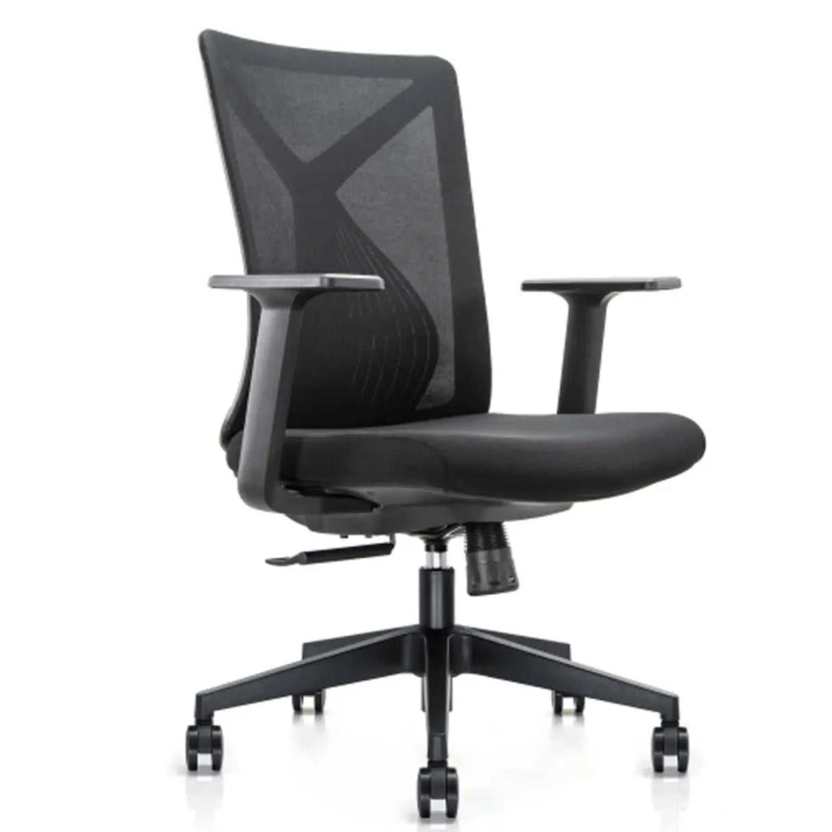 Swivel White Metal Frame Ergonomic Mesh Office Chair Image - 5