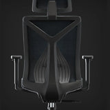Swivel White Metal Frame Ergonomic Mesh Office Chair Image - 6