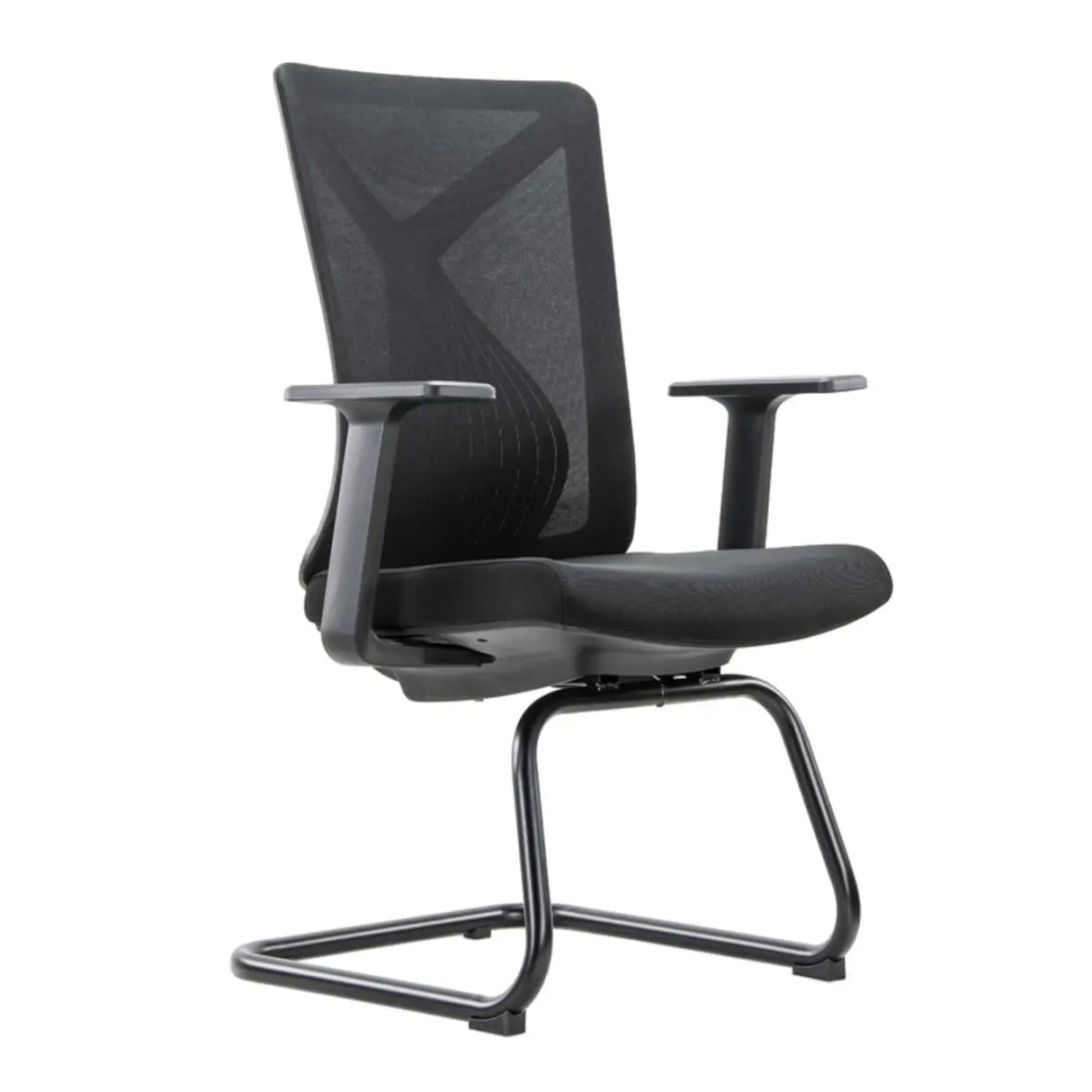Swivel White Metal Frame Ergonomic Mesh Office Chair Image - 9