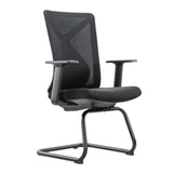 Swivel White Metal Frame Ergonomic Mesh Office Chair Image - 9