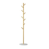 Syilish Gold Metal Tall Freestanding Hall Tree with Hooks Image - 10