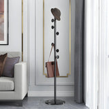 Syilish Gold Metal Tall Freestanding Hall Tree with Hooks Image - 12