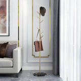 Syilish Gold Metal Tall Freestanding Hall Tree with Hooks Image - 21