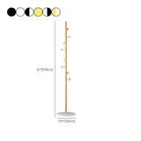 Syilish Gold Metal Tall Freestanding Hall Tree with Hooks Image - 24