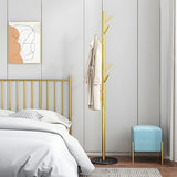 Syilish Gold Metal Tall Freestanding Hall Tree with Hooks Image - 7