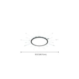 Symmetrical Sunburst LED Flush Mount Light Living Room Image - 19