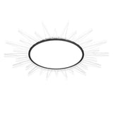Symmetrical Sunburst LED Flush Mount Light Living Room Image - 5