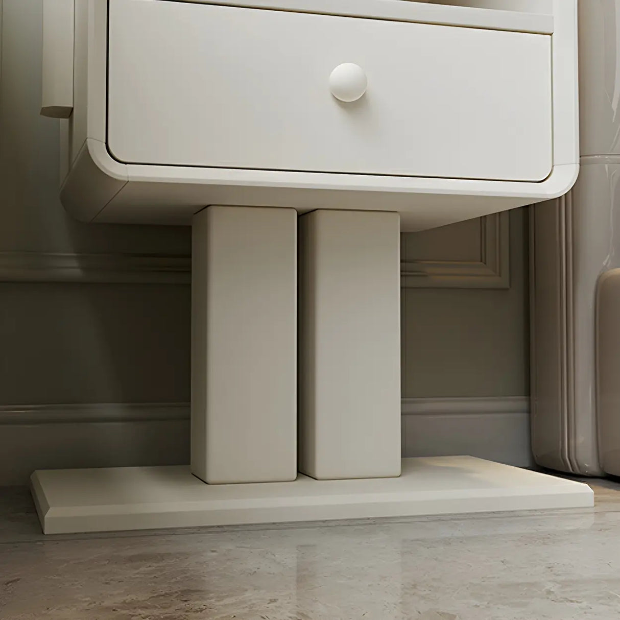 Tall Height Wood Open Storage Nightstand for Kids Image - 13