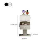 Tall Height Wood Open Storage Nightstand for Kids Image - 15
