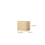 Tall Natural Finish Wood Vertical Five Drawers Chest Image - 34